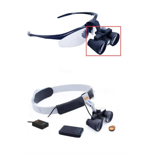 2.5X 3.5X Dental with 3W Loupes All-in-one Lighting Magnifier ENT Lamp Veterinary Examination