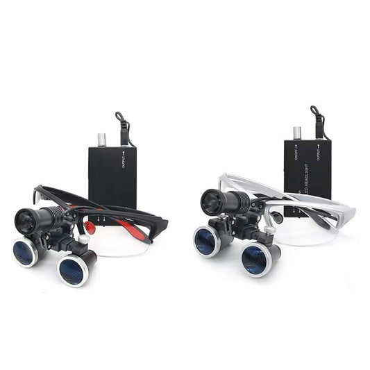 3.5X Dental Headlights Magnifying Wearable Glasses With 5W LED Spotlight Head Light