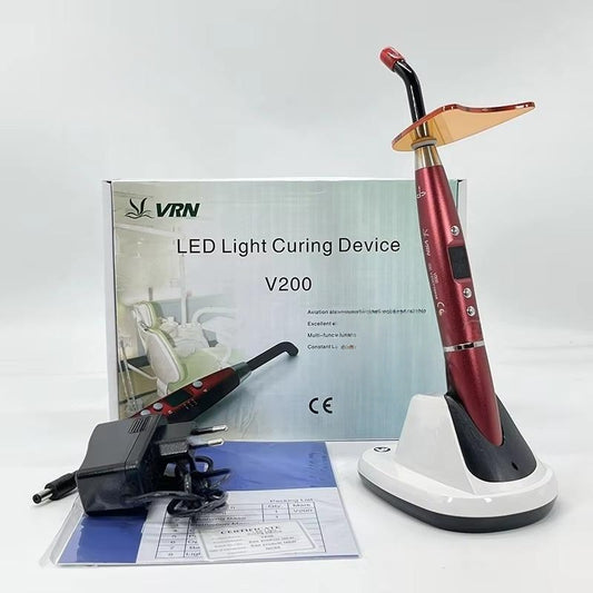 Original Dental VRN V200 LED Curing Light Oral High Power Maximum Over 1600w/cm², 3 Intensity Levels Optional