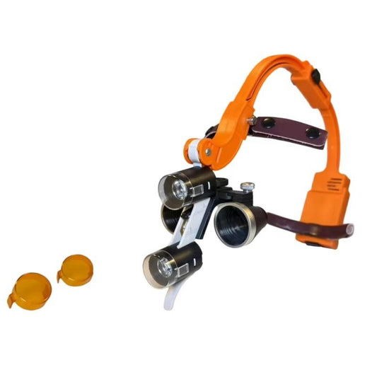 Dental 5x/6x/2.5x/3.5x Dental Headlamp Medical Loupes Magnifier Wireless Surgical Headlight