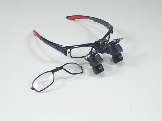 Ergo Conversion Lens Loupe 5x Surgical Dental Microscope 5W Magnetic Square Headlight for Neurosurgical Magnifying Glass