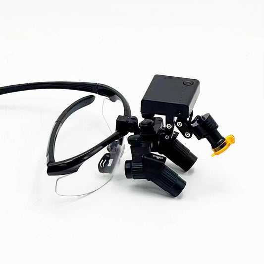 High Intensity OEM 4X Magnification Dentist New Ergonomic Dental Ergo Surgical Loupes With 5W Wireless LED Headlight