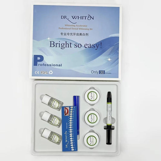 DR.WHITEN 1 Box Teeth Whitening Kit/Set Tooth Whitener Gel Bleach White Dental System