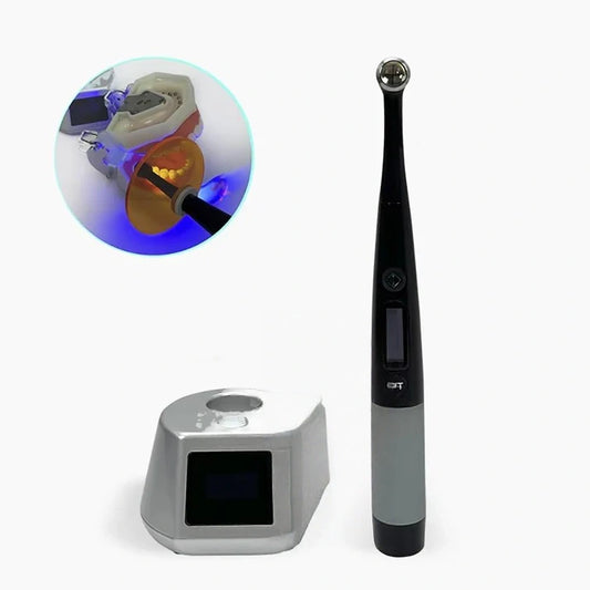 Dental Curing Light Lamp 1s 3000 Mw/cm2 Cure Lamp 7 Modes Wireless Cordless Adjustable Metering Blue Cold Light Photopolymerizer