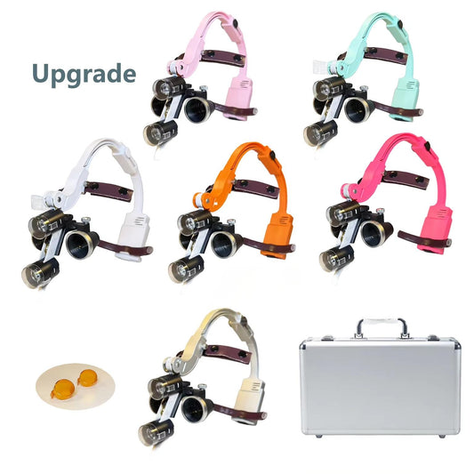 2.5X 3.5X Medical Dental LED Surgical Dental Loupes Dentist Headlight Lab Equipment with 5W Headlight Lamp