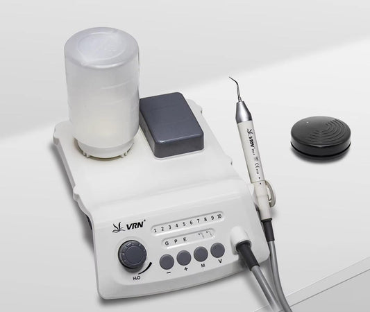 VRN A8 Dental Ultrasonic Dental Cleaner Fully Automatic Water Supply Wireless Pedal With LED Detachable Handpiece