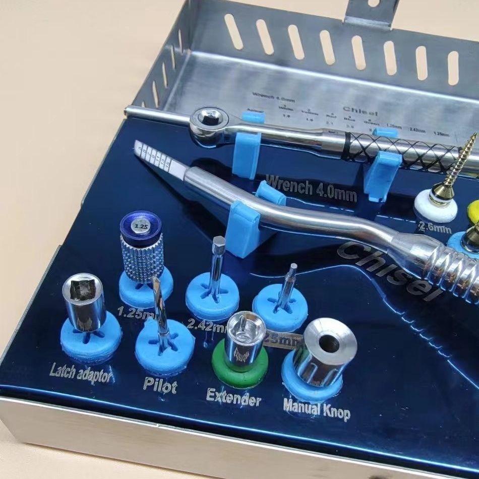 1Set Dental Bone Expander and Chisel Kit Sinus Lift With Saw Disks Bone Compression Kit Implant Surgical Tools