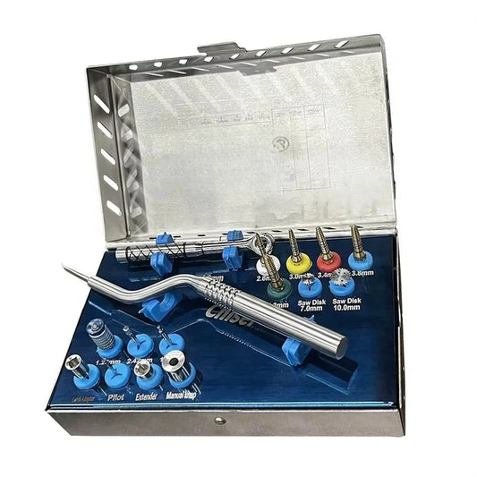 Bone Expander & Chisel Kit Dental Dental Implant Chisel Kit Sinus Lift Drill with Saw Disk Bone Compression Kit