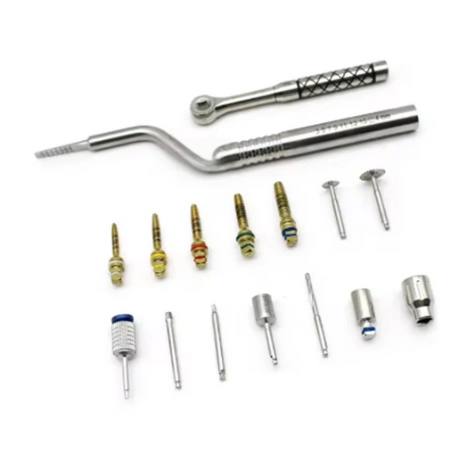 1Set Dental Bone Expander and Chisel Kit Sinus Lift With Saw Disks Bone Compression Kit Implant Surgical Tools
