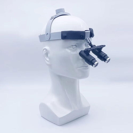 High power magnifying glass 4.0X 5.0X 6.0X dental loupes with headband and glasses frame veterinary