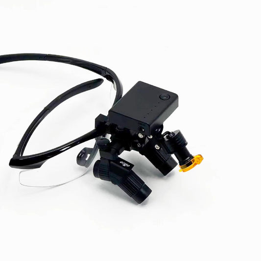 High Intensity OEM 4X Magnification Dentist New Ergonomic Dental Ergo Surgical Loupes With 5W Wireless LED Headlight