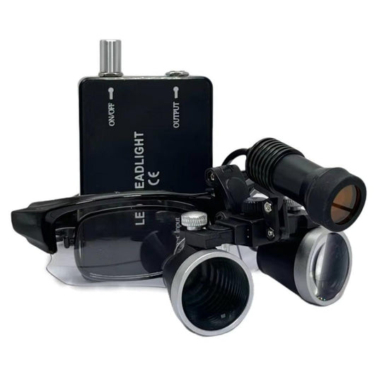 Aluminum Packaging Suitable Myopia 2.5X/3.5X Dental Loupes Binocular Magnifier Eyeglasses for Dentistry Adjustable