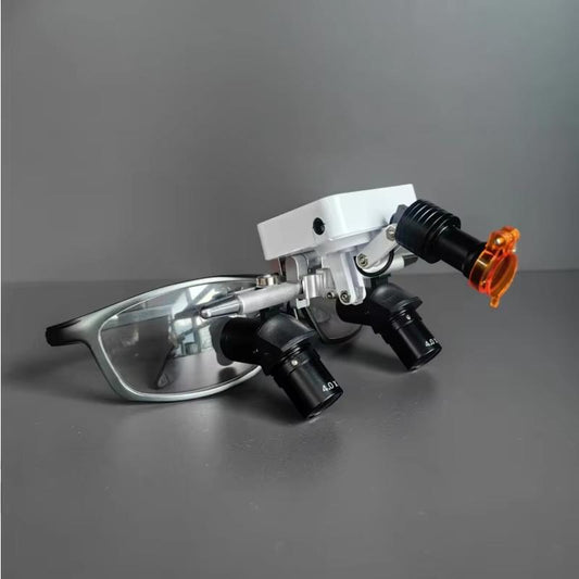 Wireless Brightness Dental Headlamp With Dental Eye Loupe Magnifier Glasses Loupes Light for Medical Surgical
