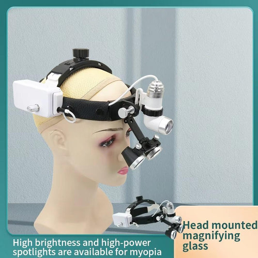 5W Ent Medical Led Light Oral Clinical Surgery Doctor Head Lamp Surgical Headlamp Dental Headlight Brightness Spot Adjustable