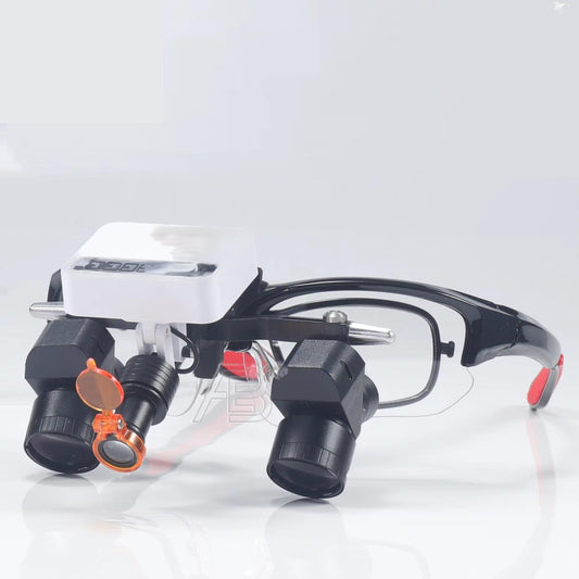 Dental Loupe 5x Dental Loupes 5W Headlight Myopia-Friendly Easy Pupillary Distance Adjustment Dental Loupes Ergo
