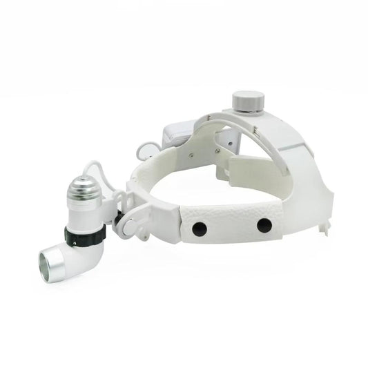 2.5X/3.5X Dental LED Light Binocular Magnification Brightness Point Adjustable Dental Lab 5W Surgical Headlight Headlight
