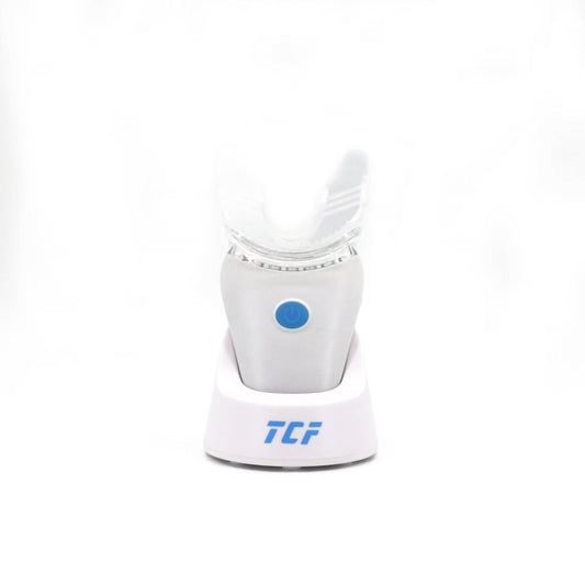 Handheld Home Use Dental Light with 7 Blue LEDs Teeth Bleaching Device Equipped with Wireless Charging Base