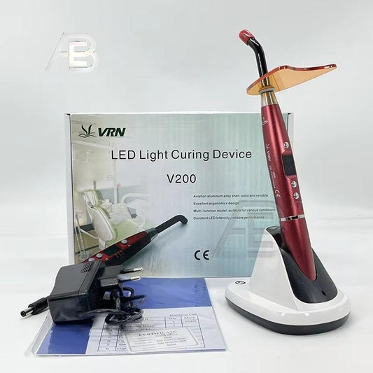 Dental VRN V200 LED Curing Light Oral High Power VRN 3 Intensity Levels Optional, Maximum Over 1600w/cm²
