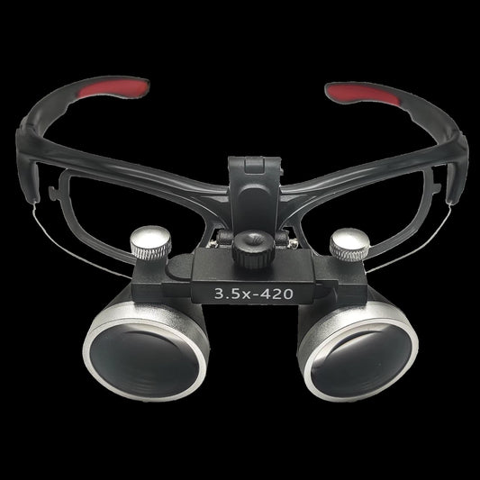 Dental  Loupes 2.5/3.5X Binocular Magnifier Ultralight Eyeglasses for Dentistry Surgical  Adjustable Metal Packaging