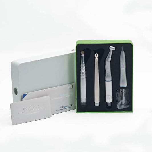 Dental Handpiece Set with 5 LEDs WaterSpray Function Low Speed Straight Handpiece Kit for Dental Students Lab Device