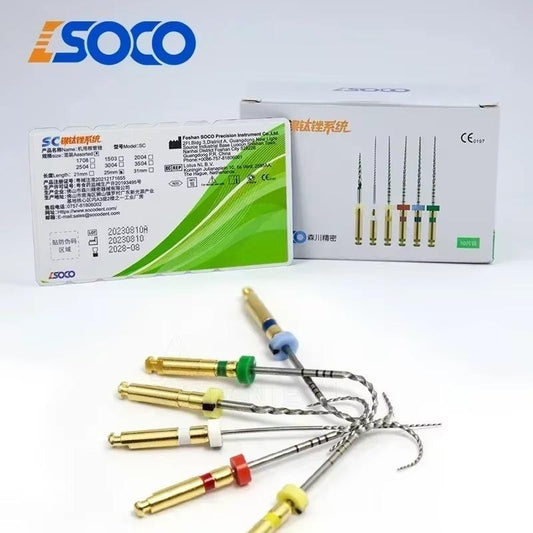 SOCO Dental Endo File Niti System 21mm /25mm Engine Rotary Tool for Dentistry Clinic Endodontic Treatment