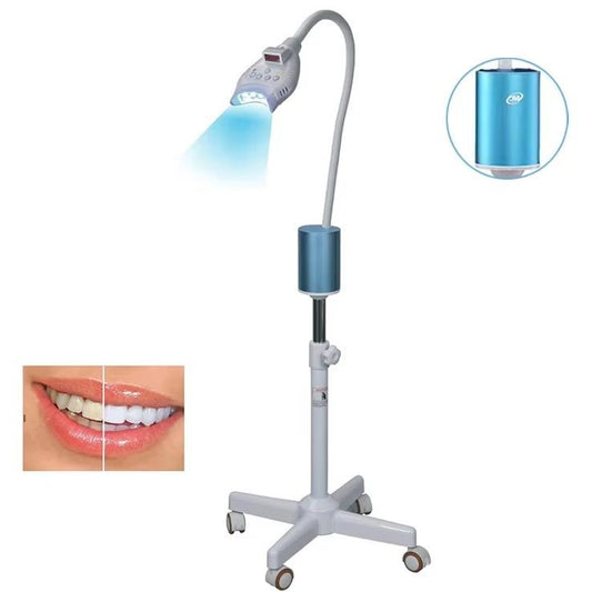 High Quality Floor-Standing Blue Professional Teeth Whitening Lamp 4 LEDs Bleaching Accelerator Plastic Commercial Use Dental