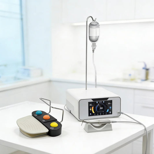AI-Implant II Dental Implant Motor with LCD Touch Screen 20:1 Handpiece Foot Control - Brushless Surgical Implant Motor