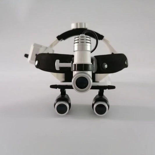 Special Head Magnifying Glass for Oral Implantation, LED Cold Light 4.0/5.0/6.0 Times Magnifying Glass