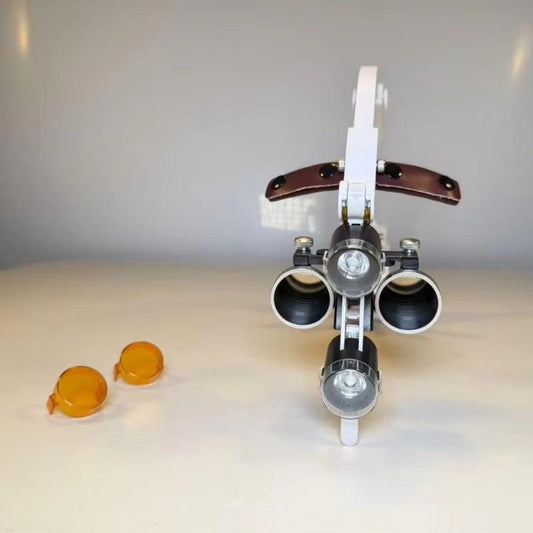 Complete Set Dental Loupes With 5W LED Headlamp Medical Magnifier Wireless Surgical 2.5x/3.5x Headlight