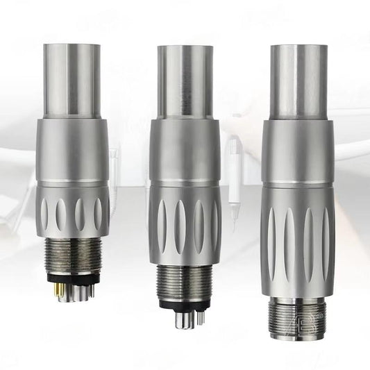Dental Quick Coupler Connector 2/4/6 Holes Electric LED Self Generating Fiber Optic for Air Turbine