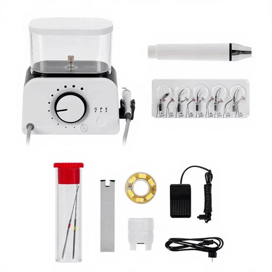 Dental Ultrasonic Scaler Machine Water Tank Periodontics Endo Scaling Teeth Scaler with LED Detachable Handpiece