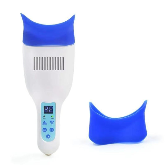 Teeth Whitening Kit Portable LED Light Stand & Handheld Device for Home Use Made of Durable Plastic