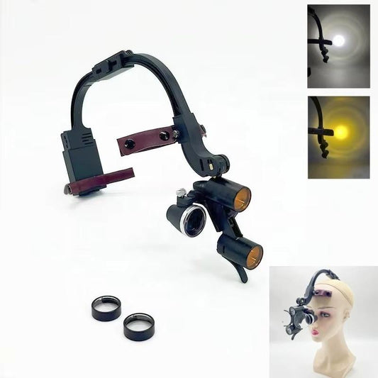High Quality 2.5X/3.5X/6.0X Complete Set of Medical Magnifiers Wireless Surgical Headlight Magnifier