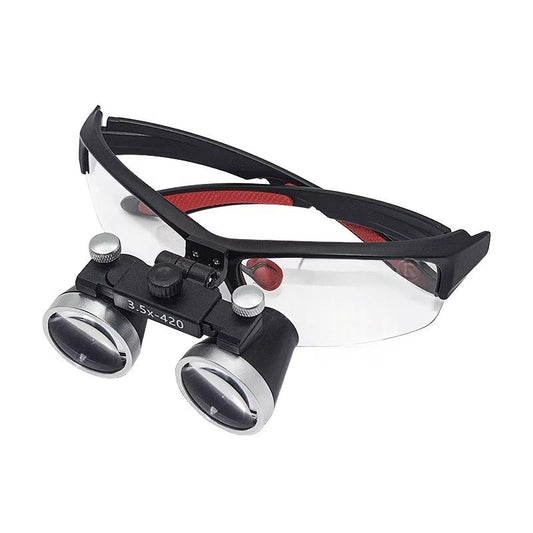 Dental Clinic Dental Medicine Magnifying Glass 2.5X/3.5X Head Light With Filter 5W Wireless Surgical Headlight