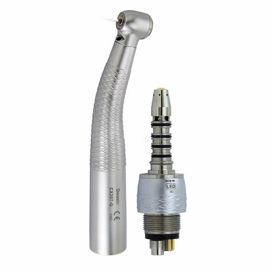 C-207-G Dental Handpiece Dental Fibre Optic LED High-speed Turbine for 6-pin Roto Coupler