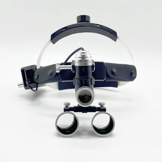 Adjustable Brightness Custom Head Mounted Dental Examination LED Magnifying Mirror Headlamp