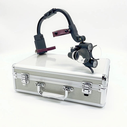 Dental Binocular Magnifier 2.5X 3.5X Medical Magnifying Glasses 5W Wireless Surgical Headlight Dental Lab Headlamp