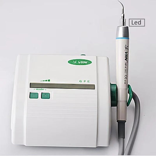 Dental Ultrasonic Scaler with LED Light Detachable Plastic Handle Intraoral Cleaner for Tartar Removal