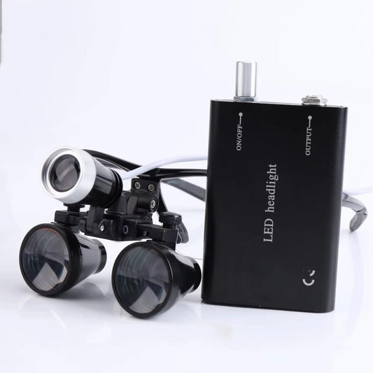 Magnification Binocular 2.5X/3.5X Dental Loupe Surgery Surgical Magnifier With Headlight LED Light Dentist Medical Loupes Lamp