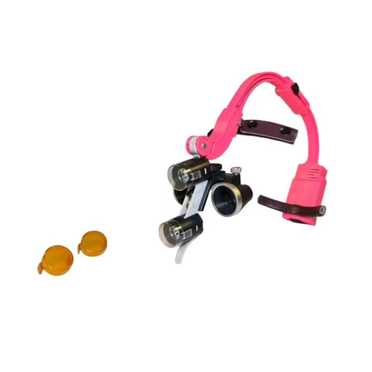 2.5X 3.5X Dental Loupes Headlamp Medical Magnifier Magnification Wireless Surgical Headlight With 5W LED