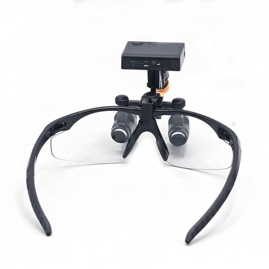Electric Dental Loupes 3x-6x Magnification 450mm Working Distance Portable Ergonomic for Dentists