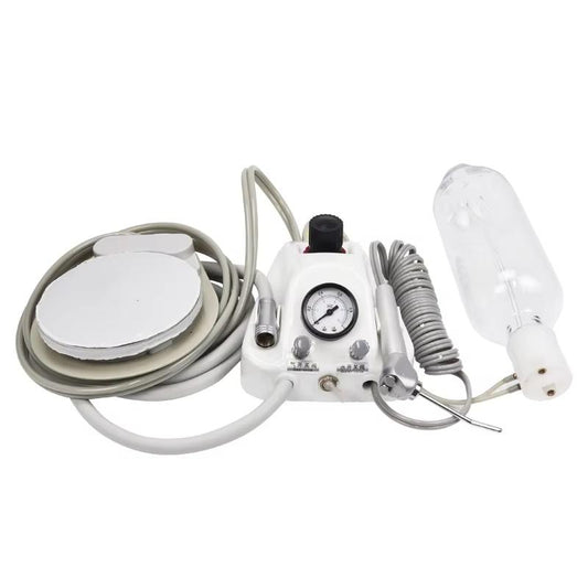 Portable High-Quality Dental Turbine Unit Work With Air Compressor 3 Way Syringe 24 Holes