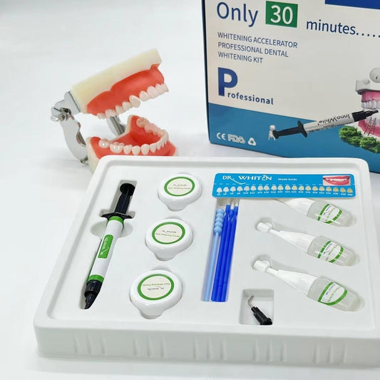 DR.WHITEN Dental Teeth Whitening Kit Tooth Whitener Gel Bleach White Dental System/35% Hy Drogen Peroxide