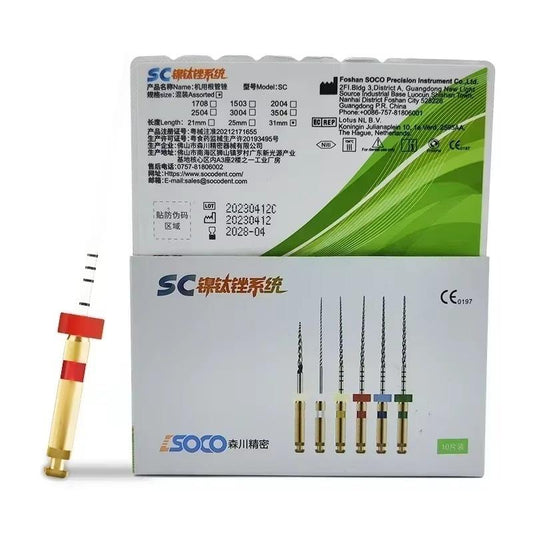 SOCO Dental Endo File Niti System 21mm /25mm Engine Rotary Tool for Dentistry Clinic Endodontic Treatment