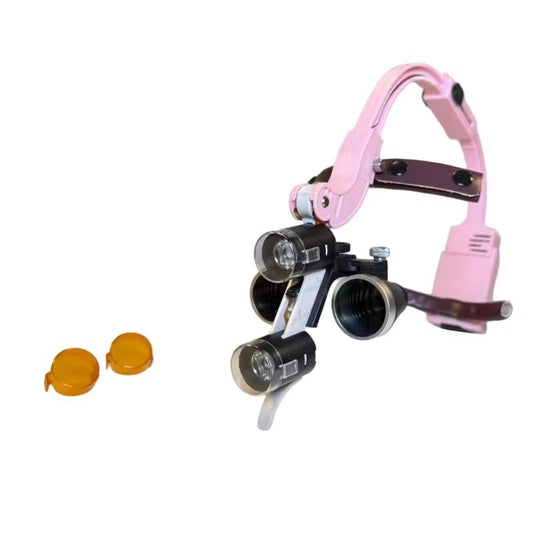 High Adjustable Quality Head Mounted Magnifying Glass 2.5X/3.5X Dental LED Headlight Oral Examination