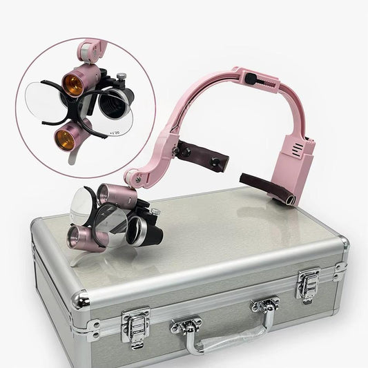 New! Dental 5W Headlight Loupes LED Magnify Glasses 2.5x/3.5X Loupes Wireless Surgical Dental Lab Loupes Equipment