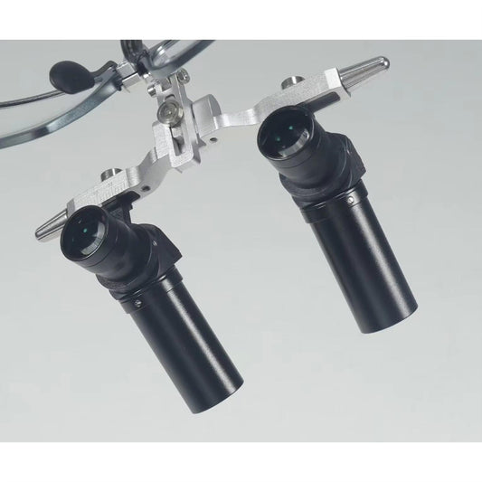 New 5W Dental Magnifying Glasses 4X/5X/6X Ergo Loupes Light Adjustable Working Distance 350-450mm