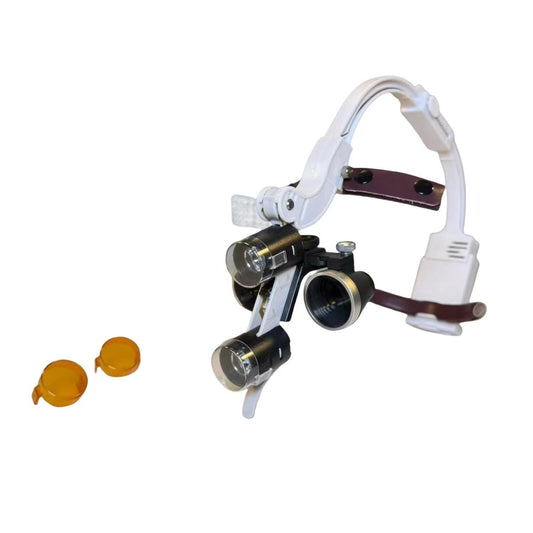 Complete Set Dental Loupes With 5W LED Headlamp Medical Magnifier Wireless Surgical 2.5x/3.5x Headlight