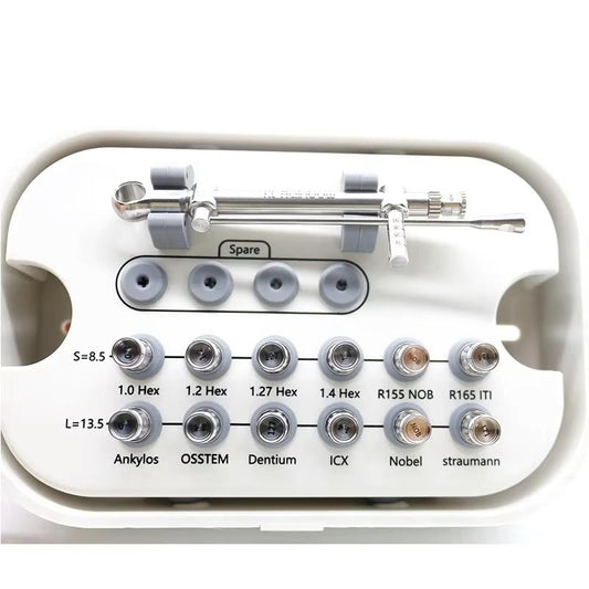 Dental Surgery Implant Torque Wrench Prosthetic Kit Universal Replaceable Driver Tool Set for Dental Practices