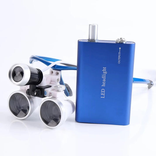 Magnification Binocular 2.5X/3.5X Dental Loupe Surgery Surgical Magnifier With Headlight LED Light Dentist Medical Loupes Lamp